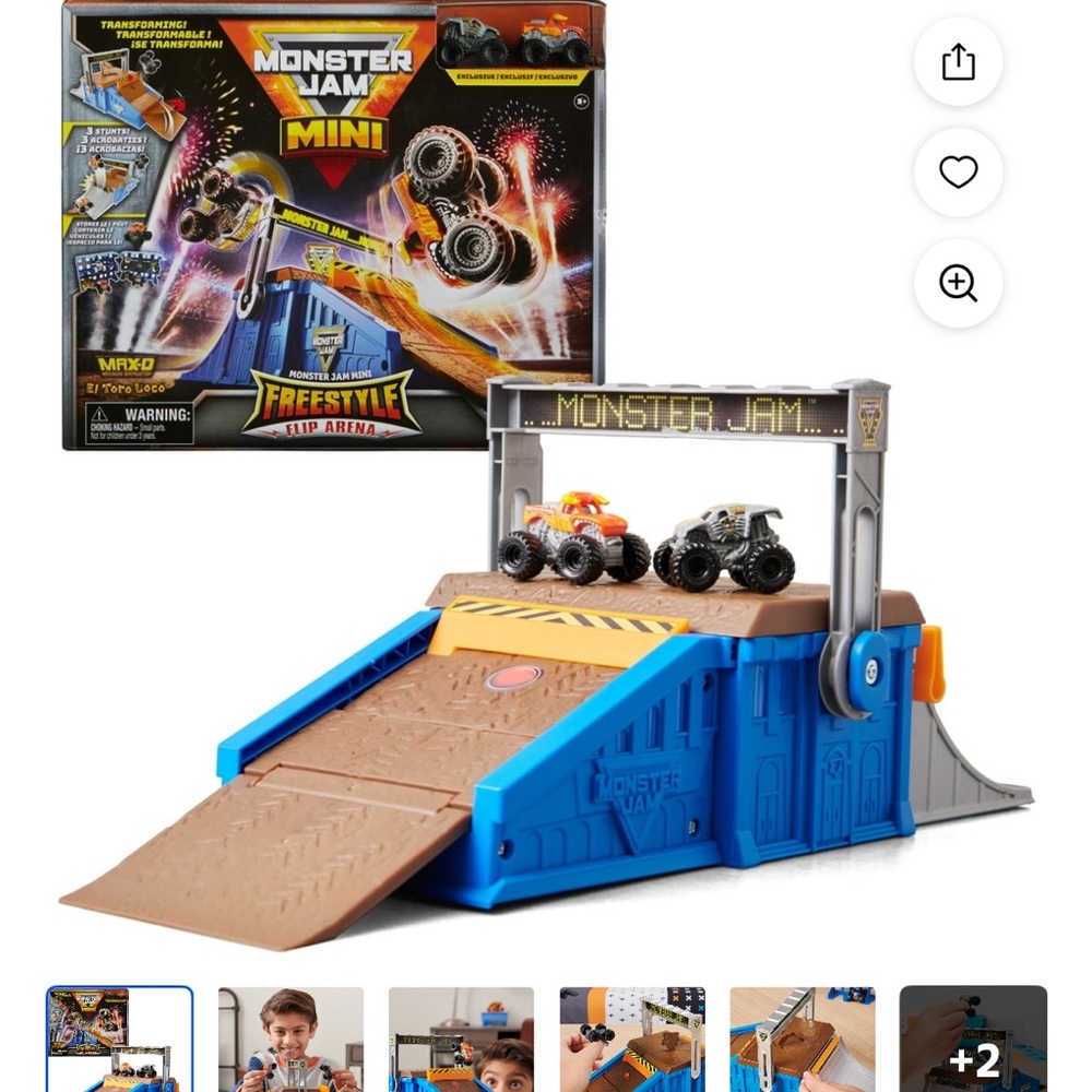 Monster Jam Mini Arena with 12 Mini Monster Jam Trucks